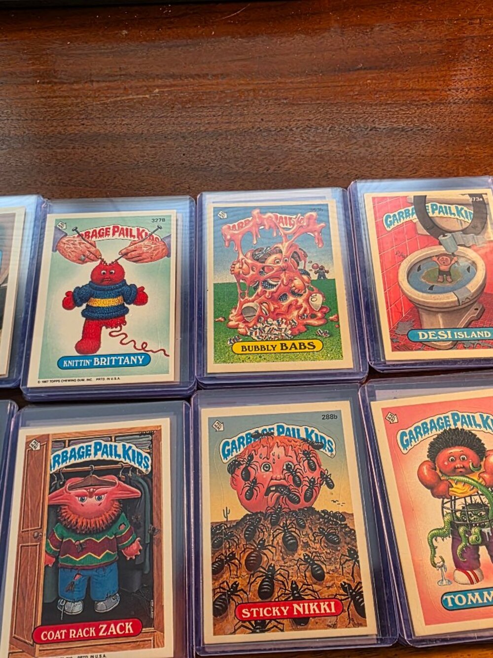 1987, 46 ASSORTED CARDS OF GARBAGE PAIL KIDS VINTAGE